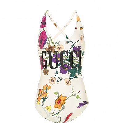 gucci flower bathing suit